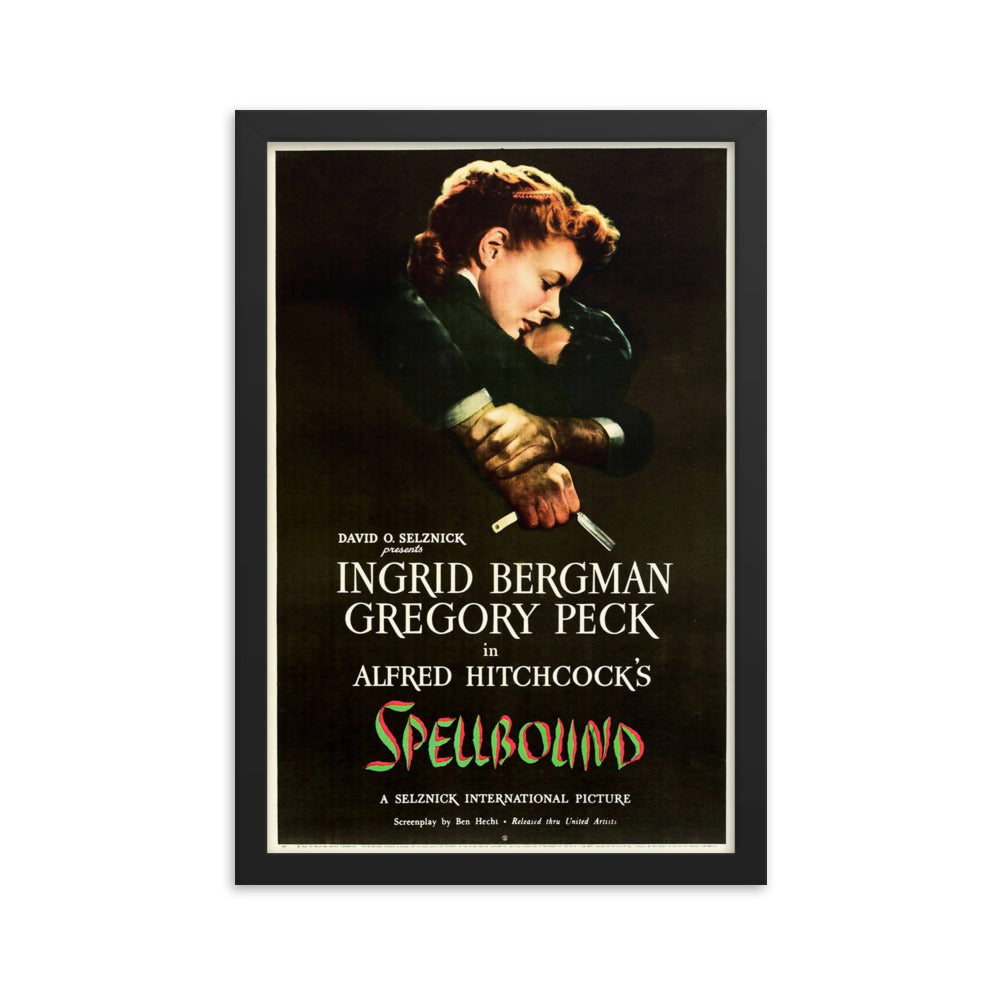 Spellbound (1945) Black Frame 24″×36″ Movie Poster