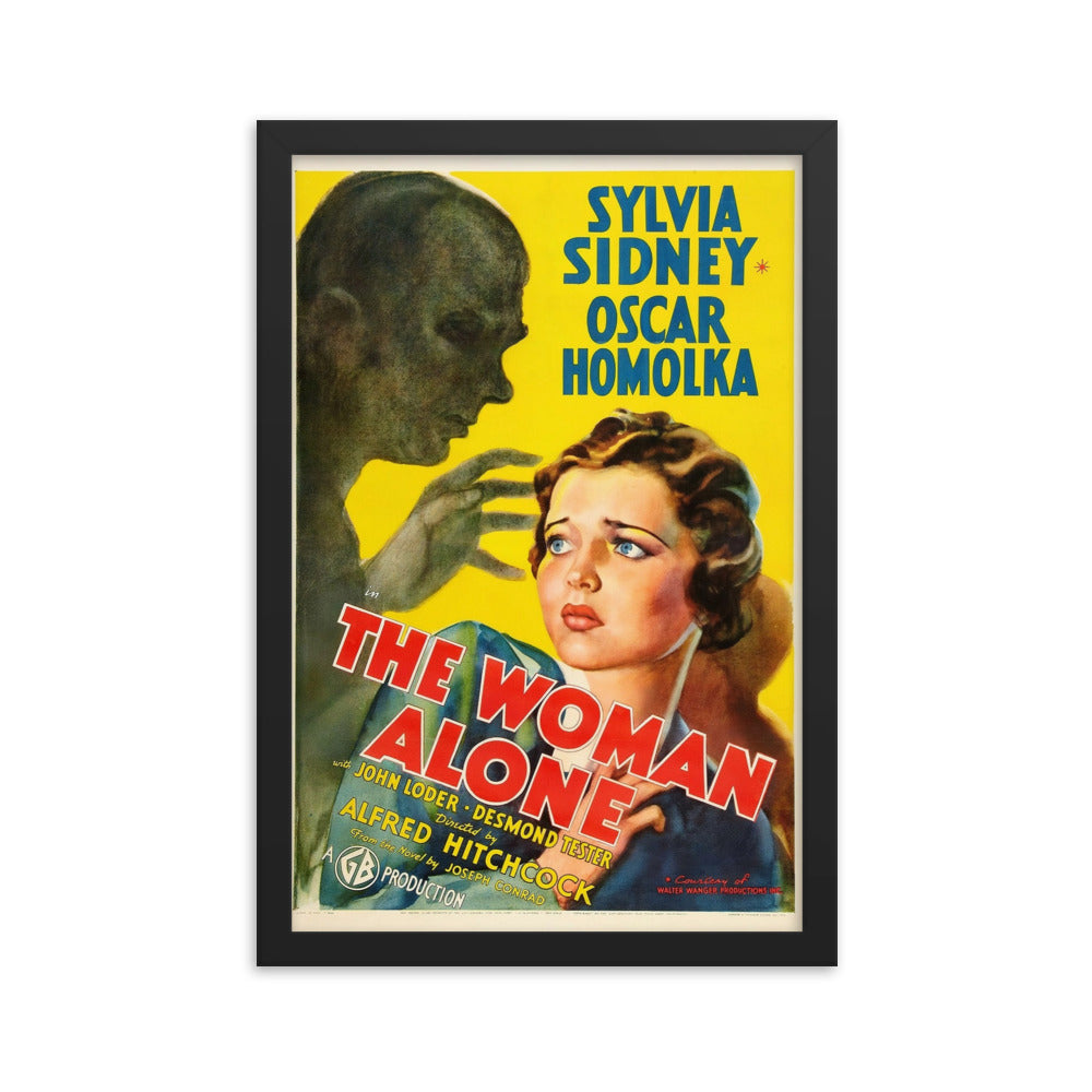 A Woman Alone (1936) Black Frame 24″×36″ Movie Poster