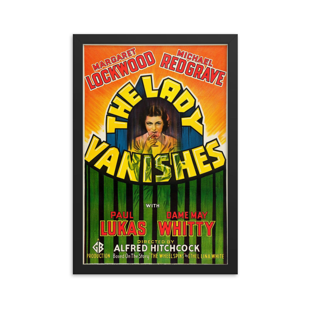 THE LADY VANISHES (1938) Black Frame 24″×36″ Movie Poster