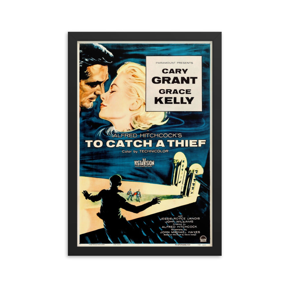 To Catch a Thief (1955) Black Frame 24″×36″ Movie Poster