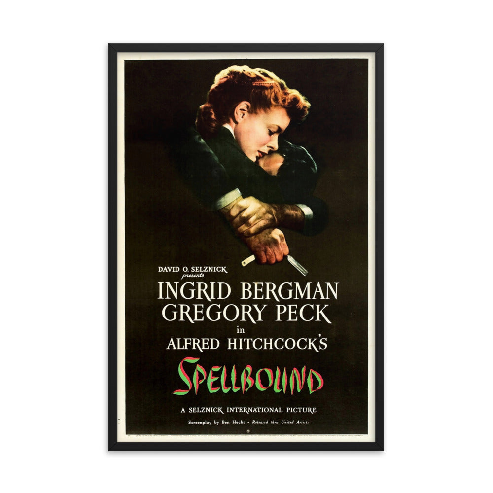 Spellbound (1945) Black Frame 12″×18″ Movie Poster