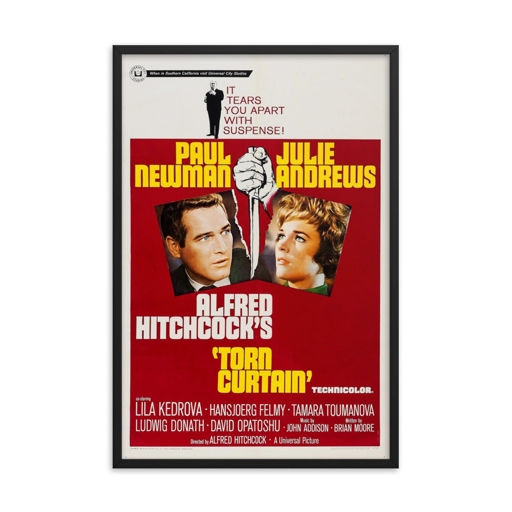 Torn Curtain (1966) Black Frame 12″×18″ Movie Poster