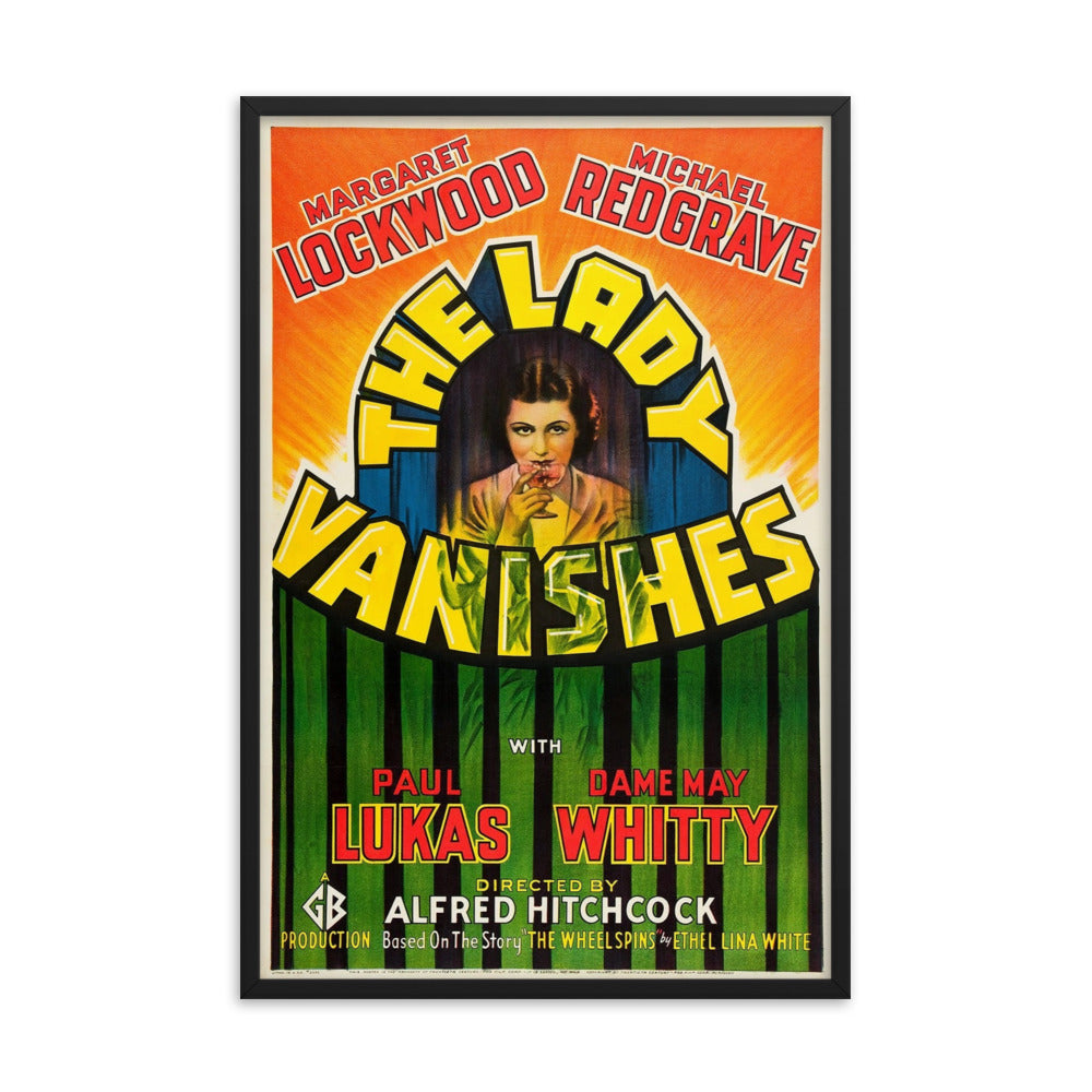 THE LADY VANISHES (1938) Black Frame 12″×18″ Movie Poster
