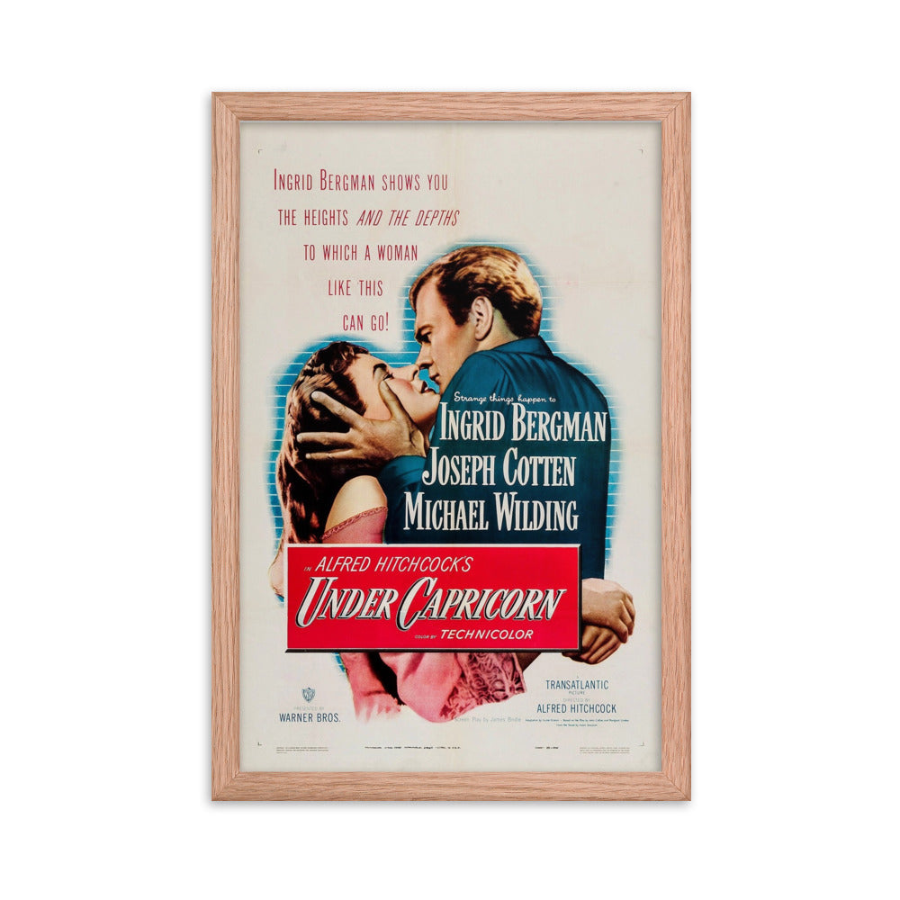 Under Capricorn (1949) Red Frame 12″×18″ Movie Poster