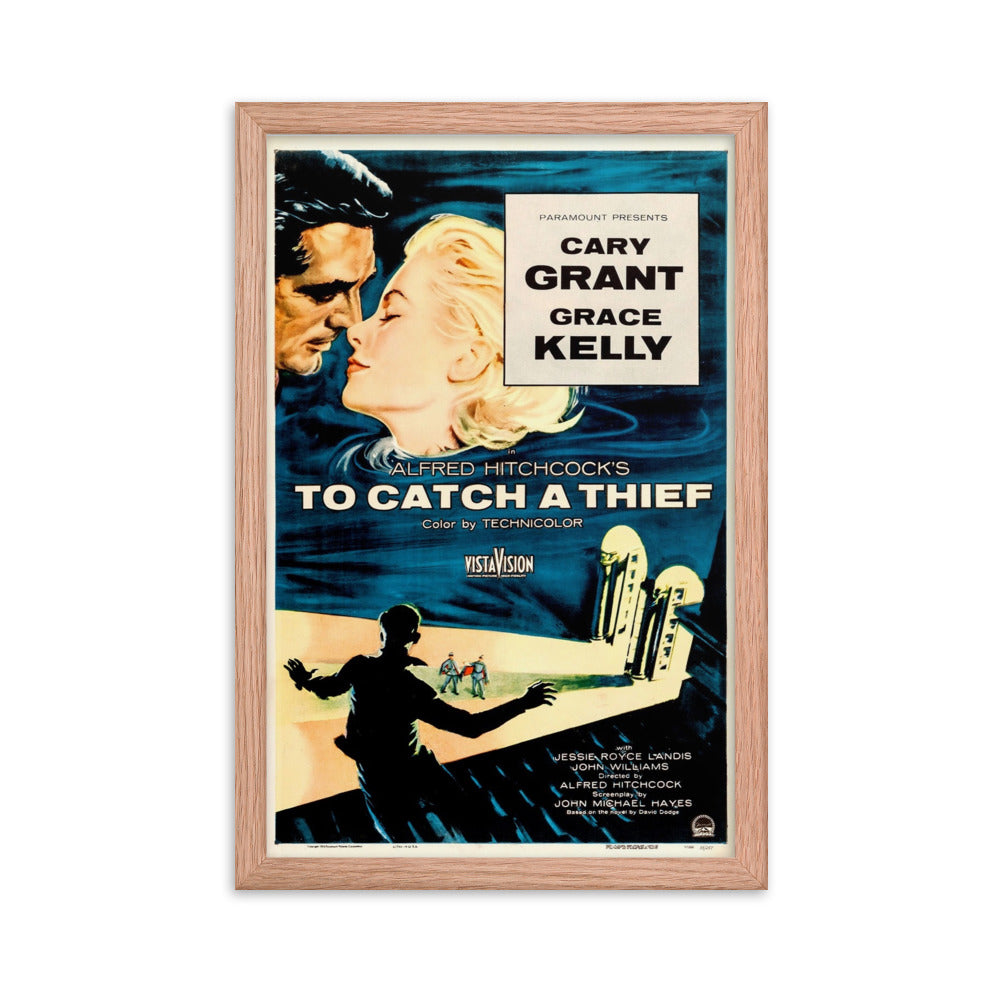 To Catch a Thief (1955) Red Frame 12″×18″ Movie Poster