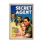 Secret Agent (1936) Red Frame 24″×36″ Movie Poster
