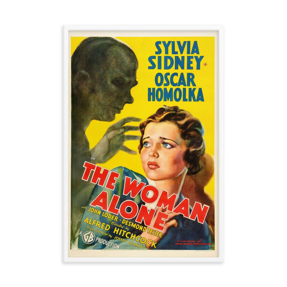 A Woman Alone (1936) White Frame 24″×36″ Movie Poster