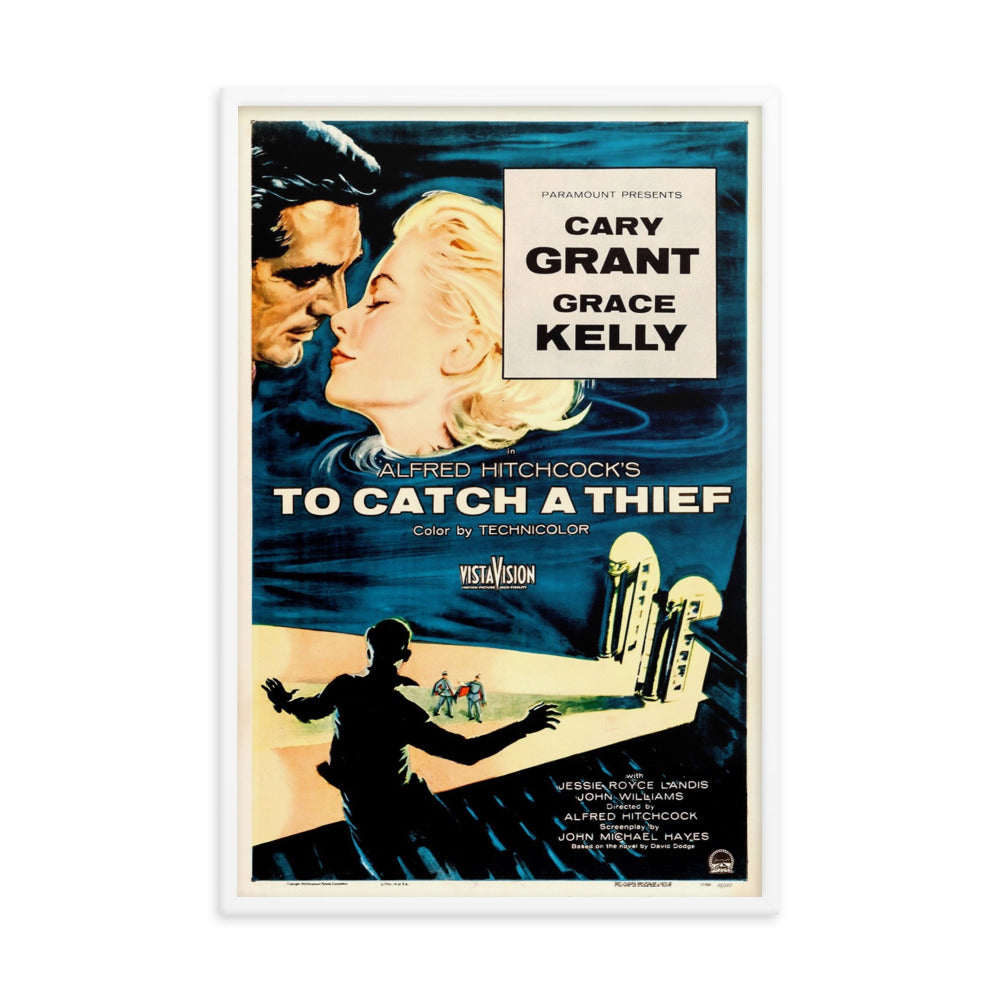 To Catch a Thief (1955) White Frame 24″×36″ Movie Poster
