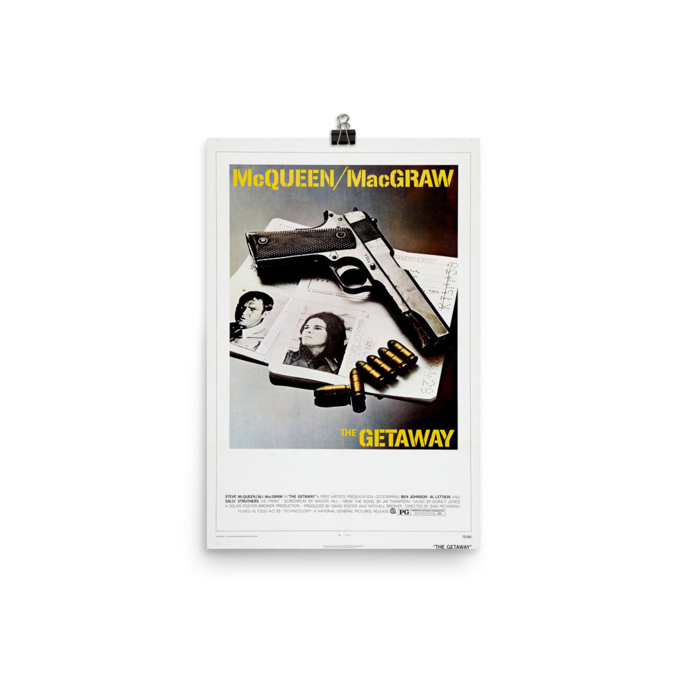 The Getaway (1972) Movie Poster, 24×36 inches