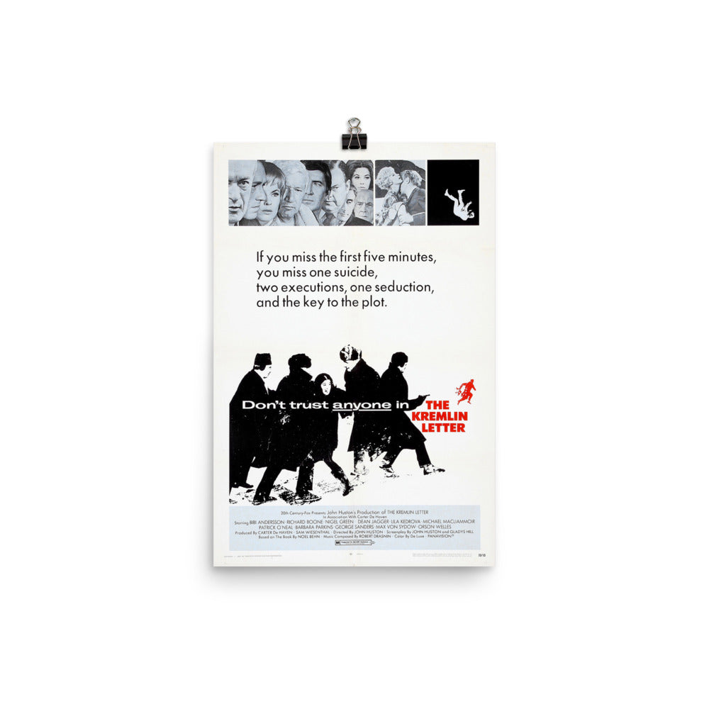 The Kremlin Letter (1970) Movie Poster, 24×36 inches