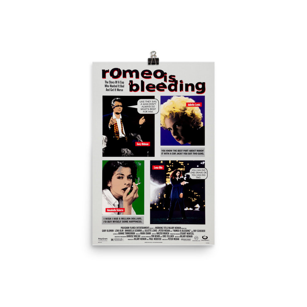 Romeo is Bleeding (1993) Movie Poster, 24×36 inches