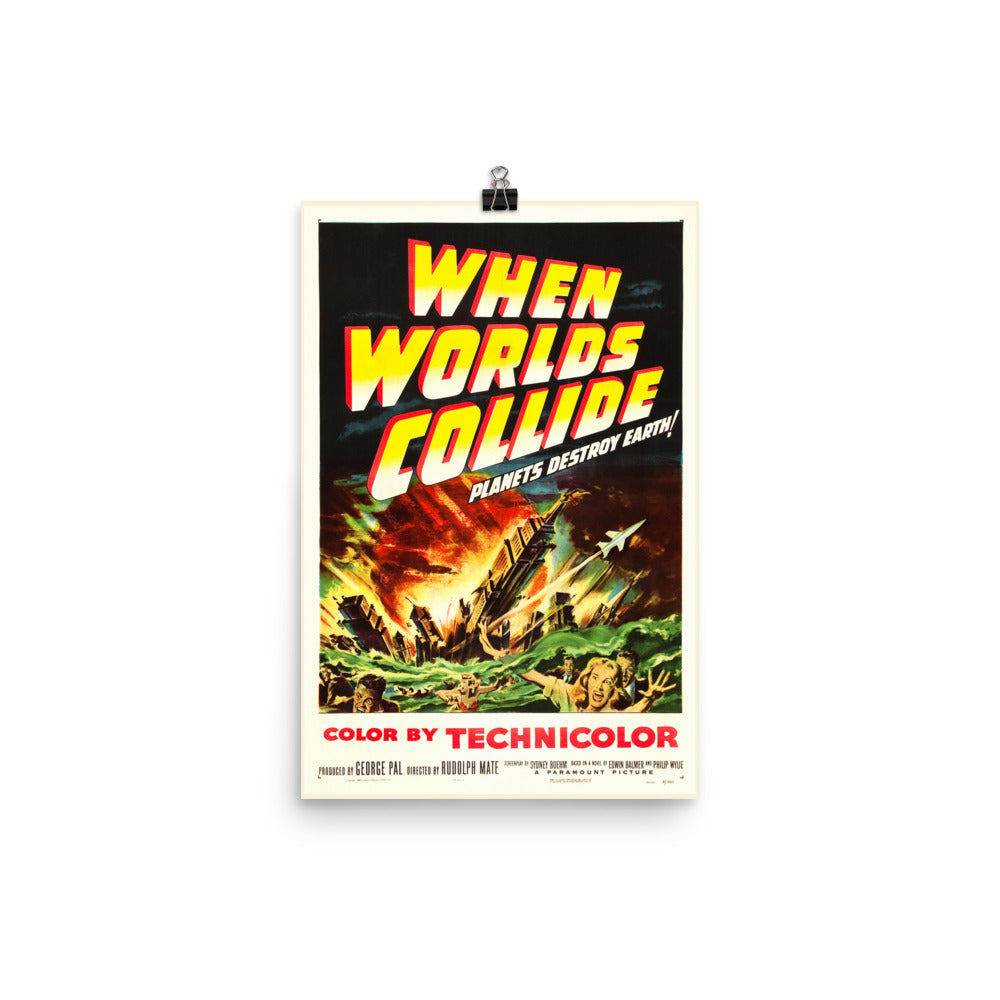 When Worlds Collide (1951) Movie Poster, 24×36 inches