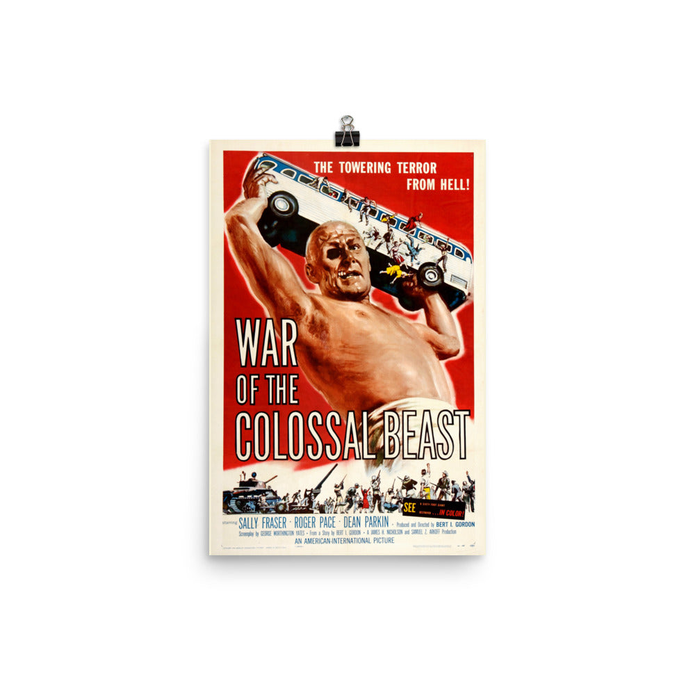 War of the Colossal Beast (1958) Movie Poster, 24×36 inches