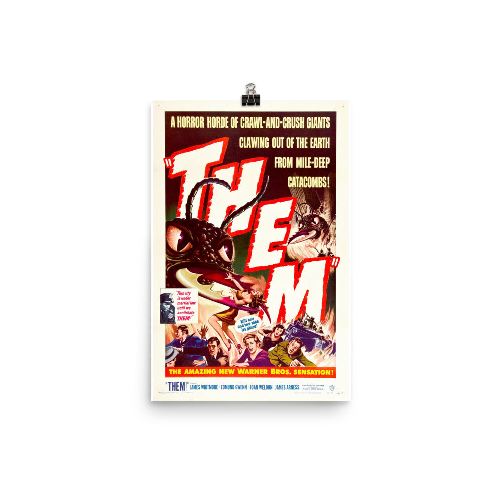 Them! (1954) Movie Poster, 24×36 inches