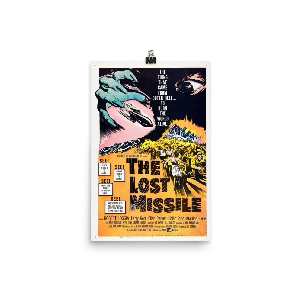 The Lost Missile (1958) Movie Poster, 24×36 inches
