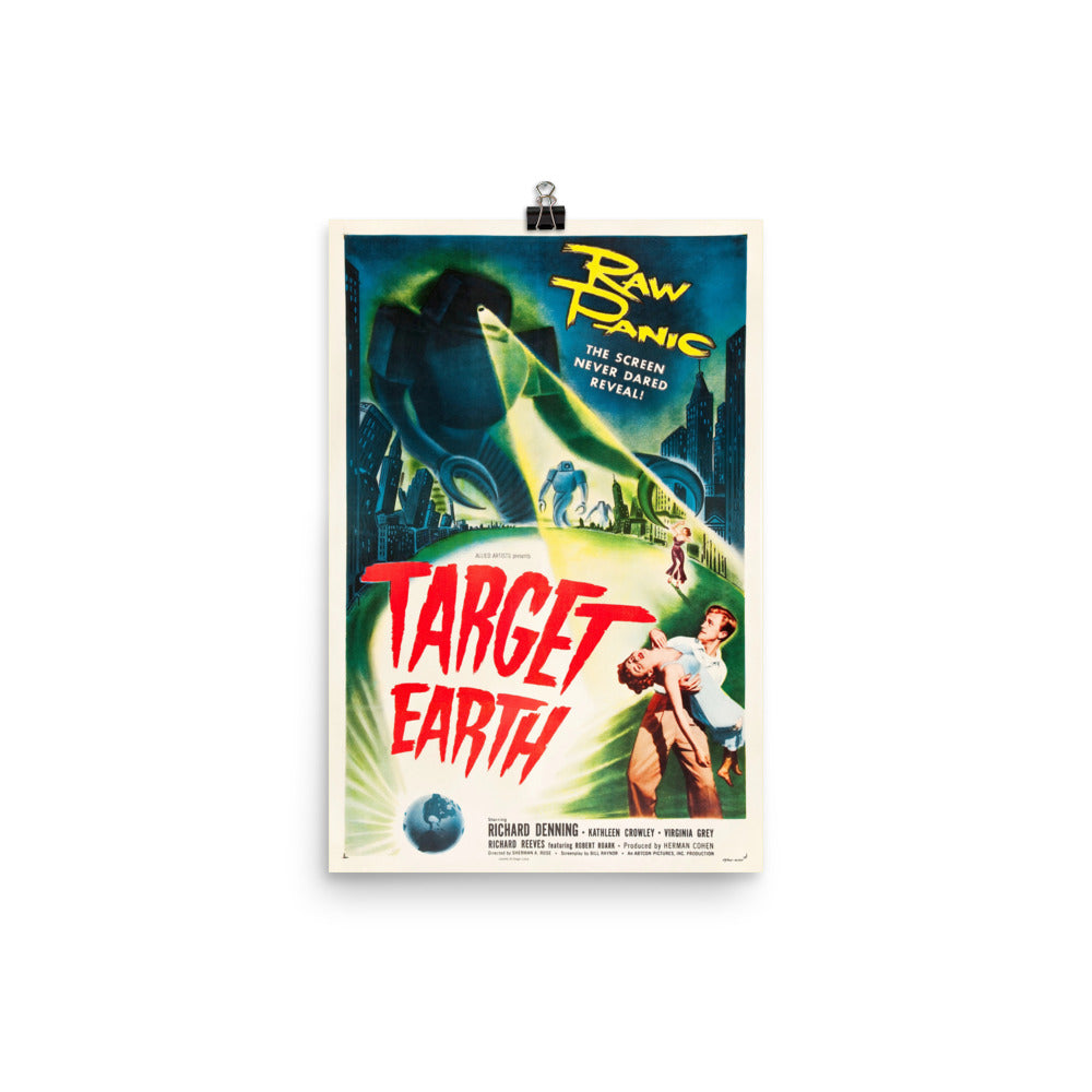 Target Earth (1954) Movie Poster, 24×36 inches