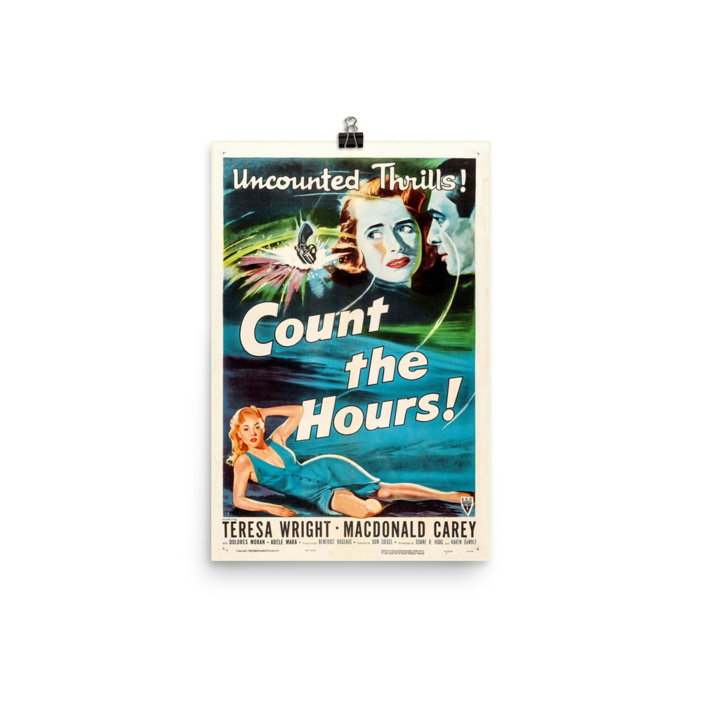 Count the Hours! (1953) Movie Poster, 24×36 inches