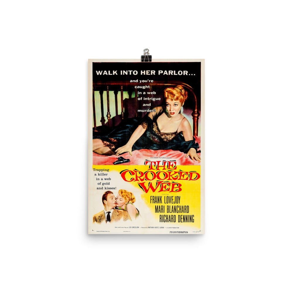 The Crooked Web (1955) movie poster 24″×36″