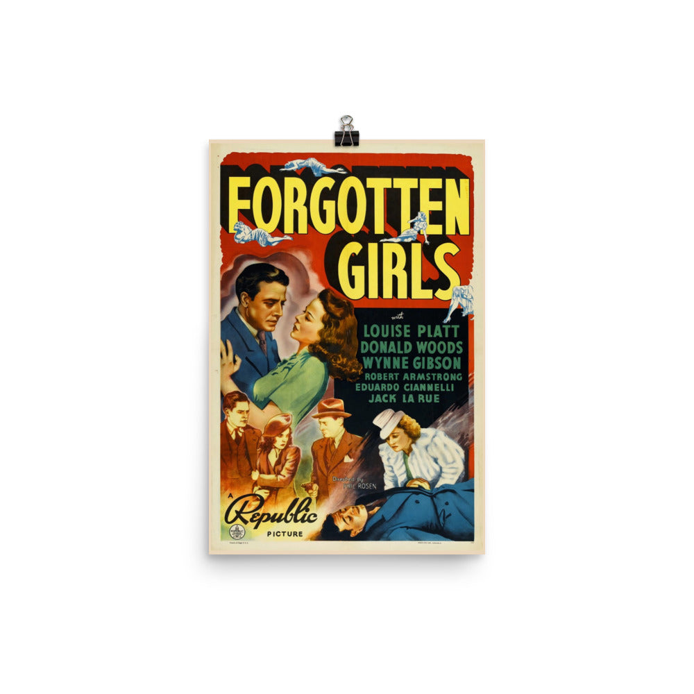 Forgotten Girls (1940) movie poster 24″×36″