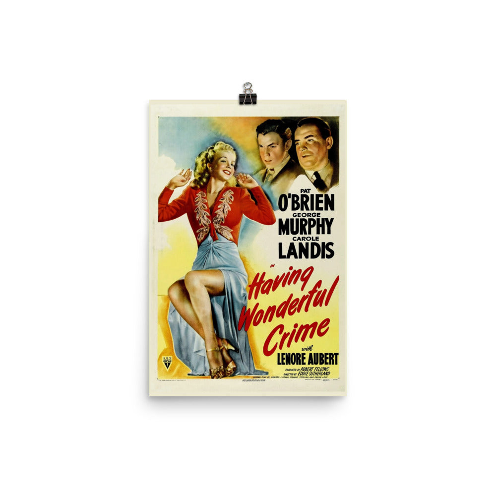 Having Wonderful Crime (1945) movie poster 24″×36″