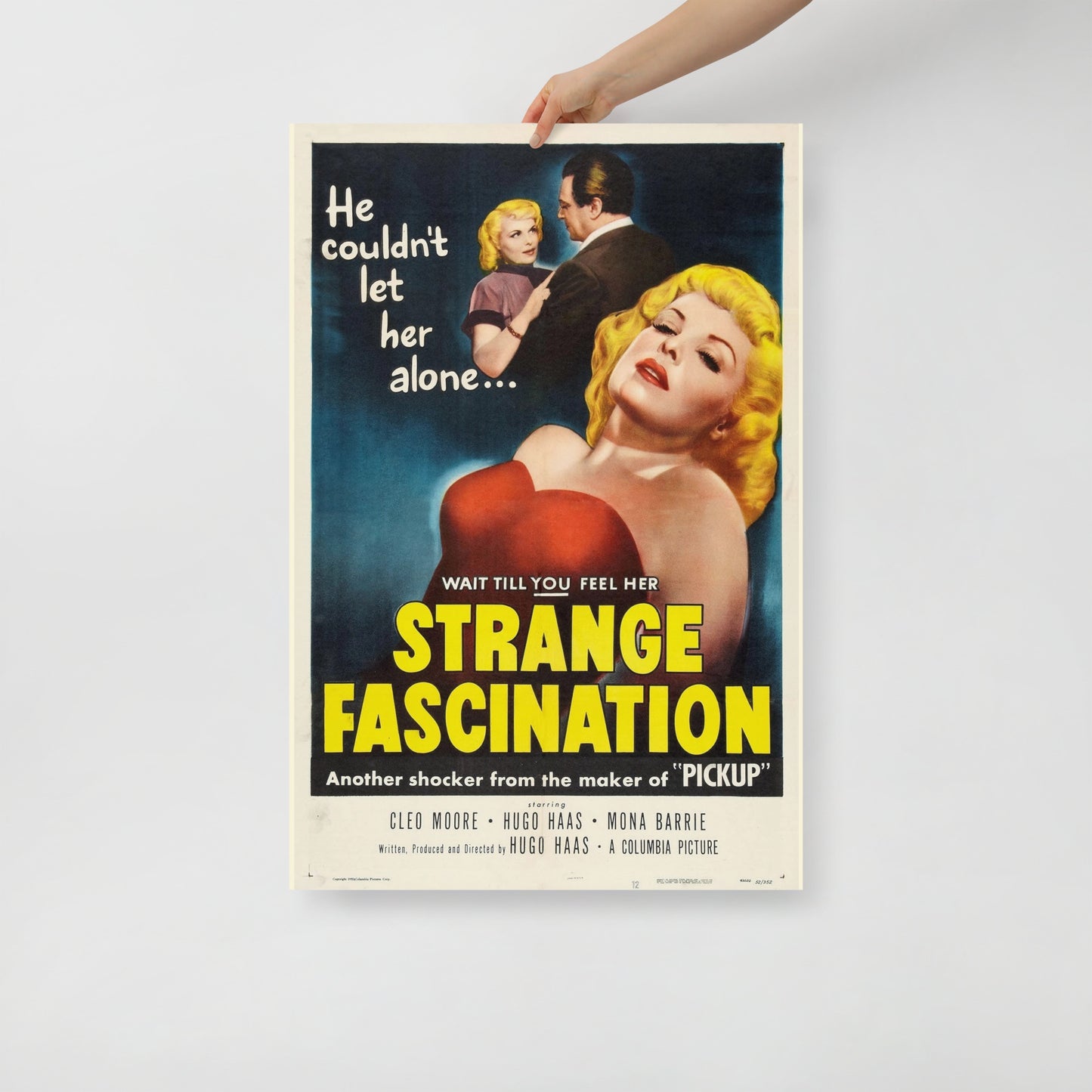 Strange Fascination (1952) movie poster 12″×18″