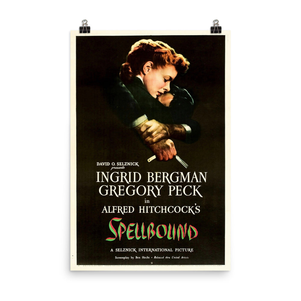 Spellbound (1945) Movie Poster, 12×18 inches