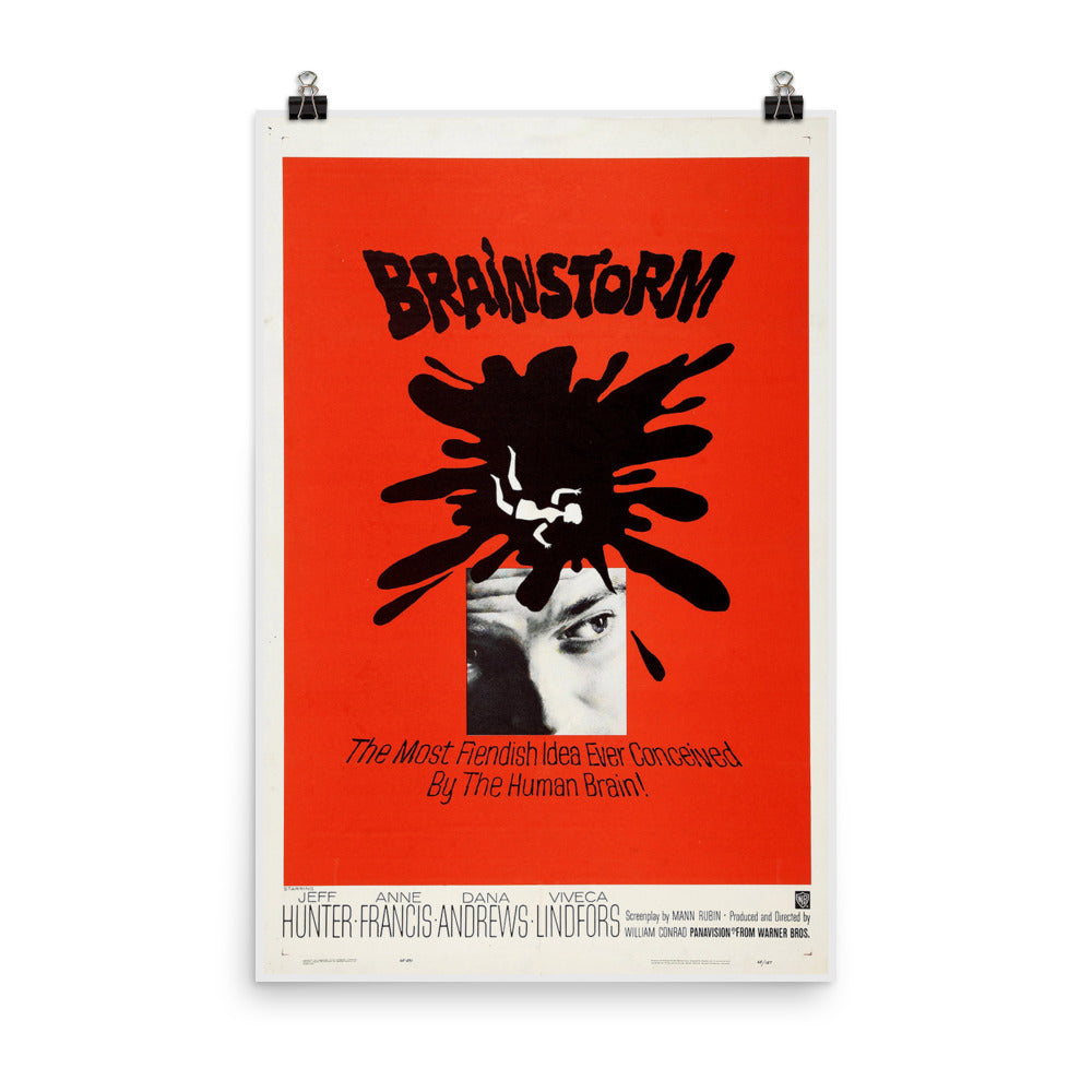 Brainstorm (1965) Movie Poster, 12×18 inches