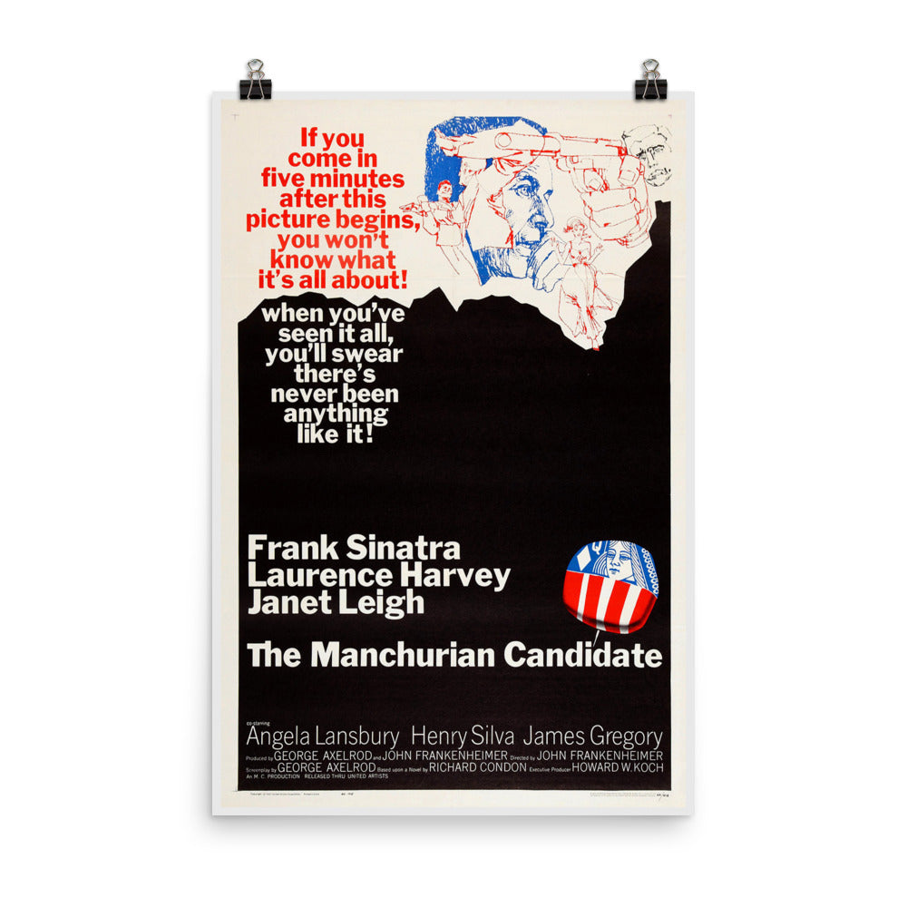 The Manchurian Candidate (1962) Movie Poster, 12×18 inches