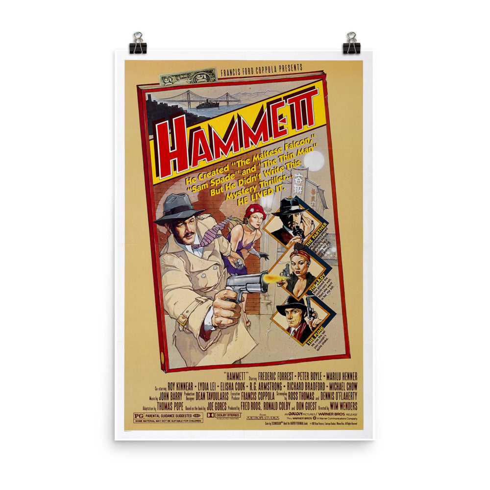 Hammett (1982) Movie Poster, 12×18 inches