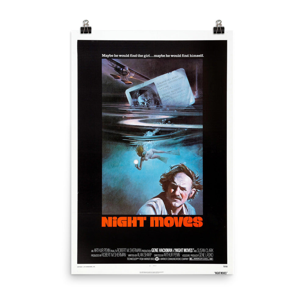Night Moves (1975) Movie Poster, 12×18 inches