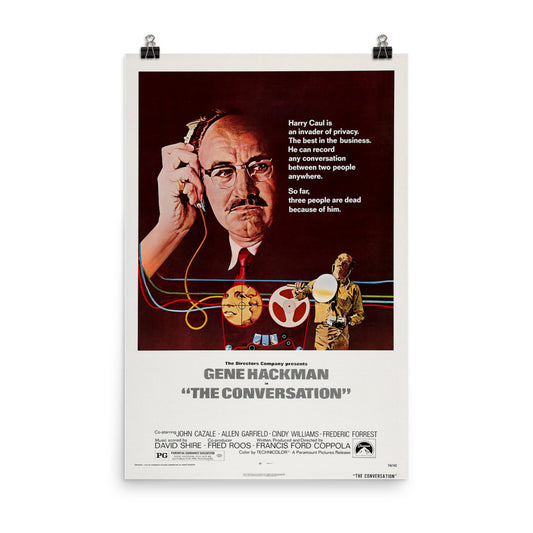The Conversation (1974) Movie Poster, 12×18 inches
