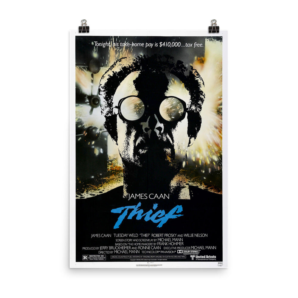 Thief (1981) Movie Poster, 12×18 inches