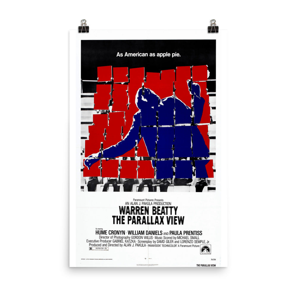 The Parallax View (1974) Movie Poster, 12×18 inches