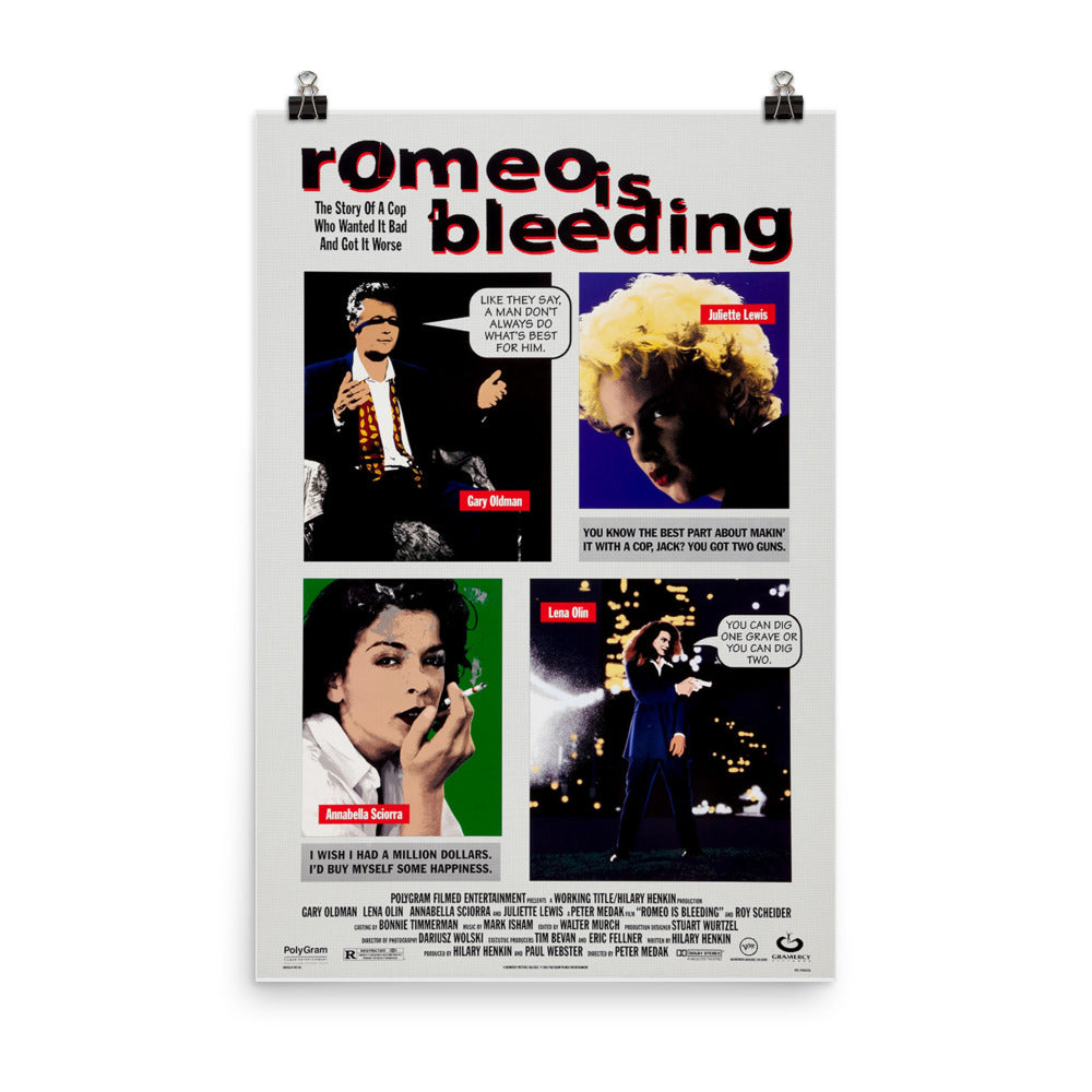Romeo is Bleeding (1993) Movie Poster, 12×18 inches
