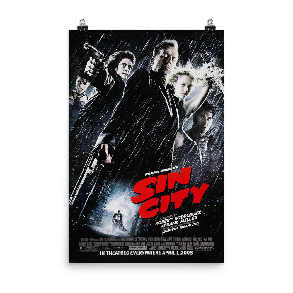 Sin City (2005) Movie Poster, 12×18 inches