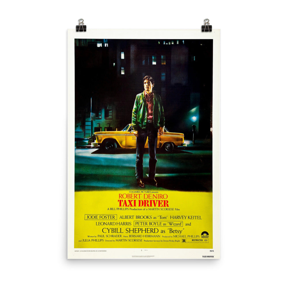 Taxi Driver (1976) Movie Poster, 12×18 inches