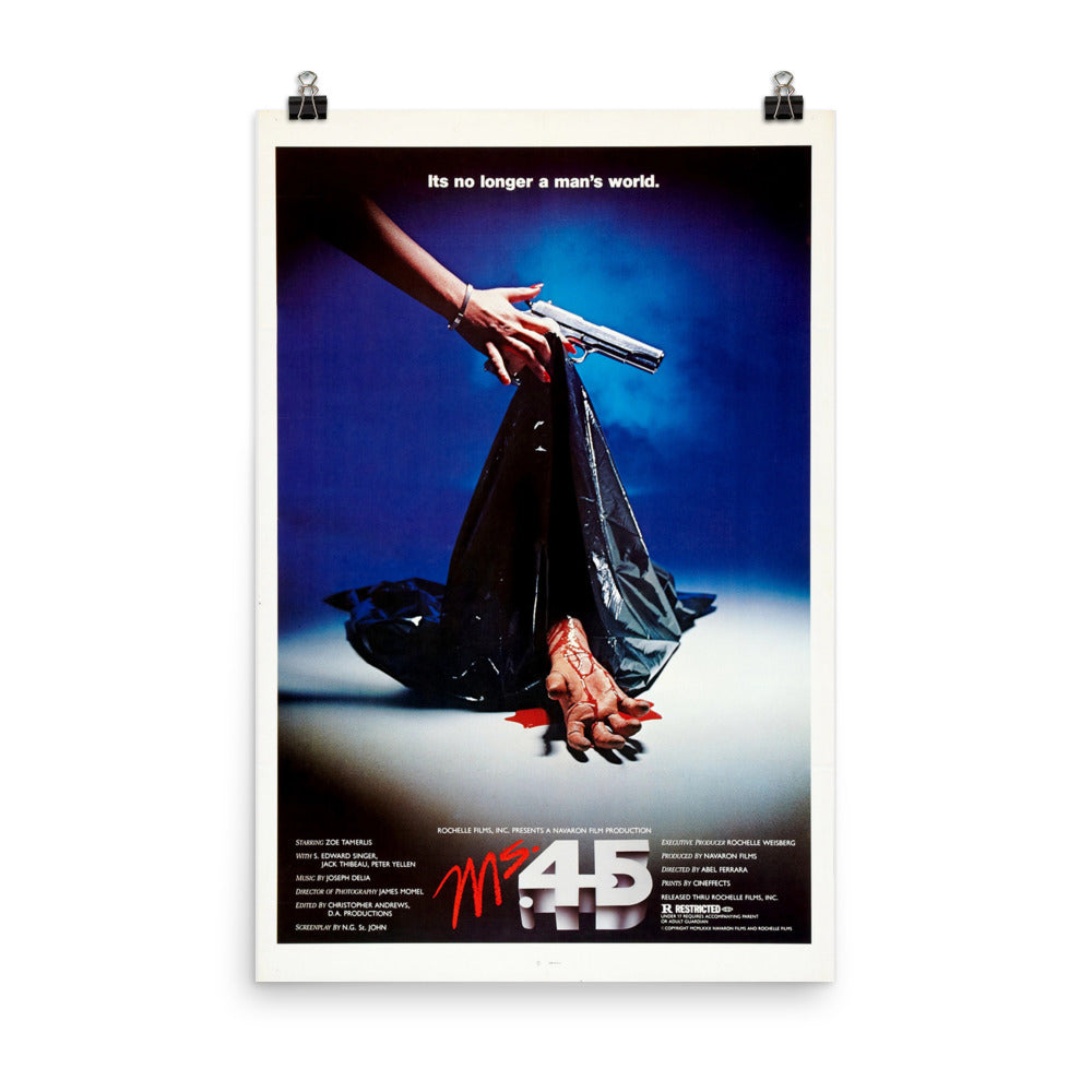 Ms. .45 (1981) Movie Poster, 12×18 inches
