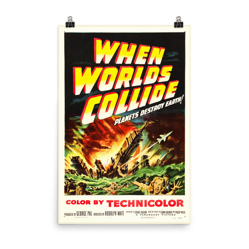 When Worlds Collide (1951) Movie Poster, 12×18 inches