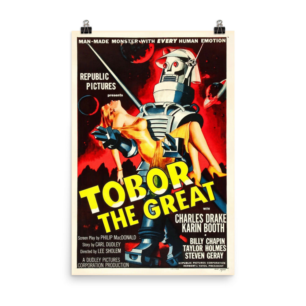 Tobor the Great (1954) Movie Poster, 12×18 inches