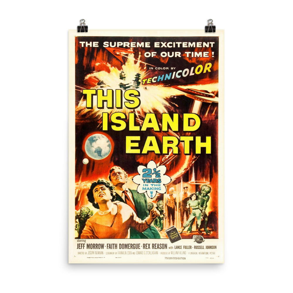 This Island Earth (1955) Movie Poster, 12×18 inches