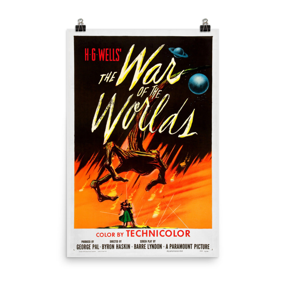 The War of the Worlds (1953) Movie Poster, 12×18 inches