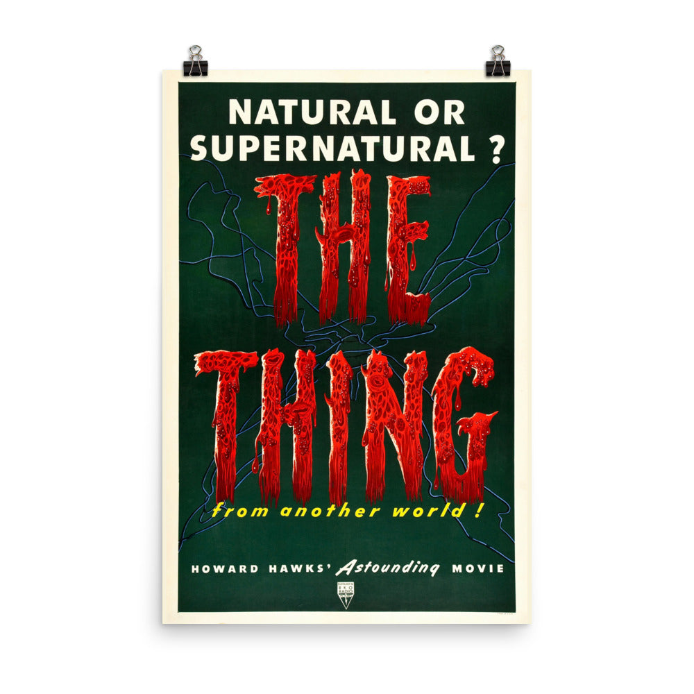The Thing from Another World (1951) Movie Poster, 12×18 inches