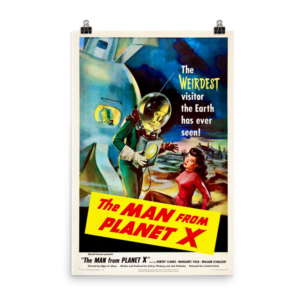 The Man from Planet X (1951) Movie Poster, 12×18 inches