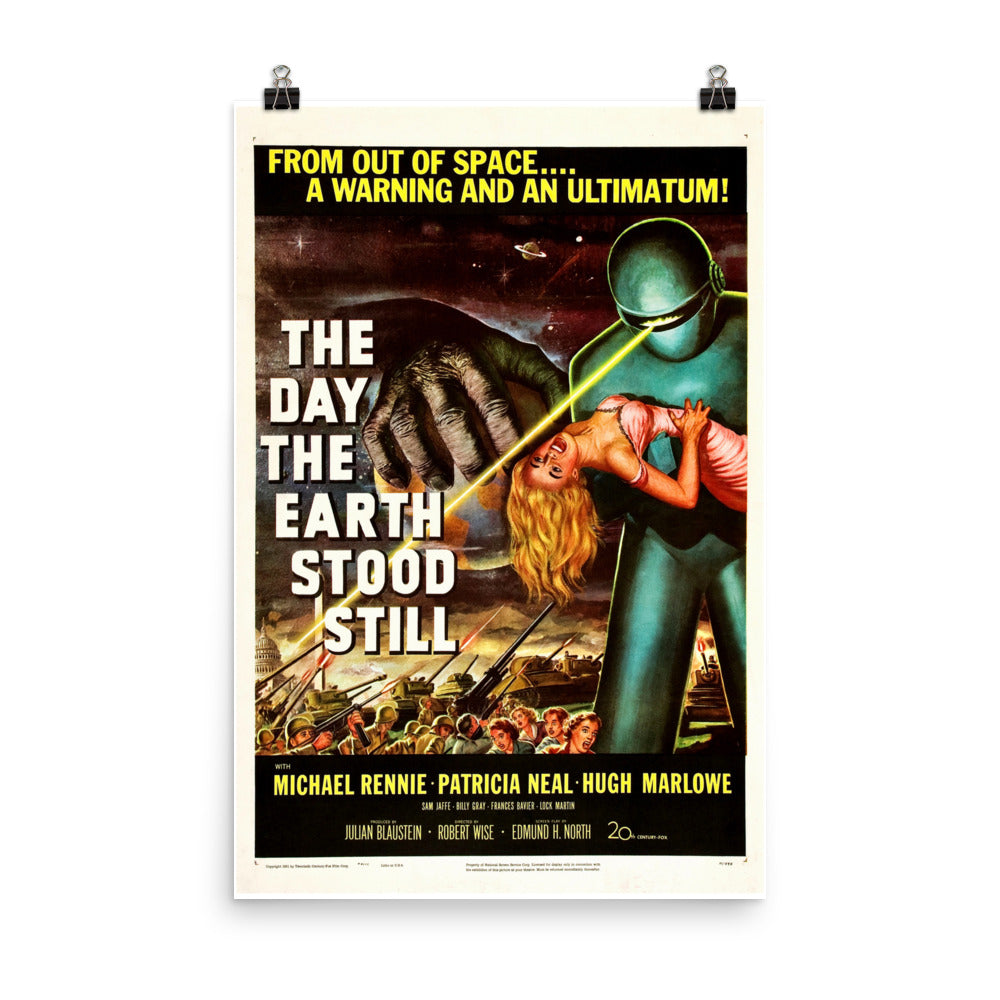 The Day the Earth Stood Still (1951) Movie Poster, 12×18 inches