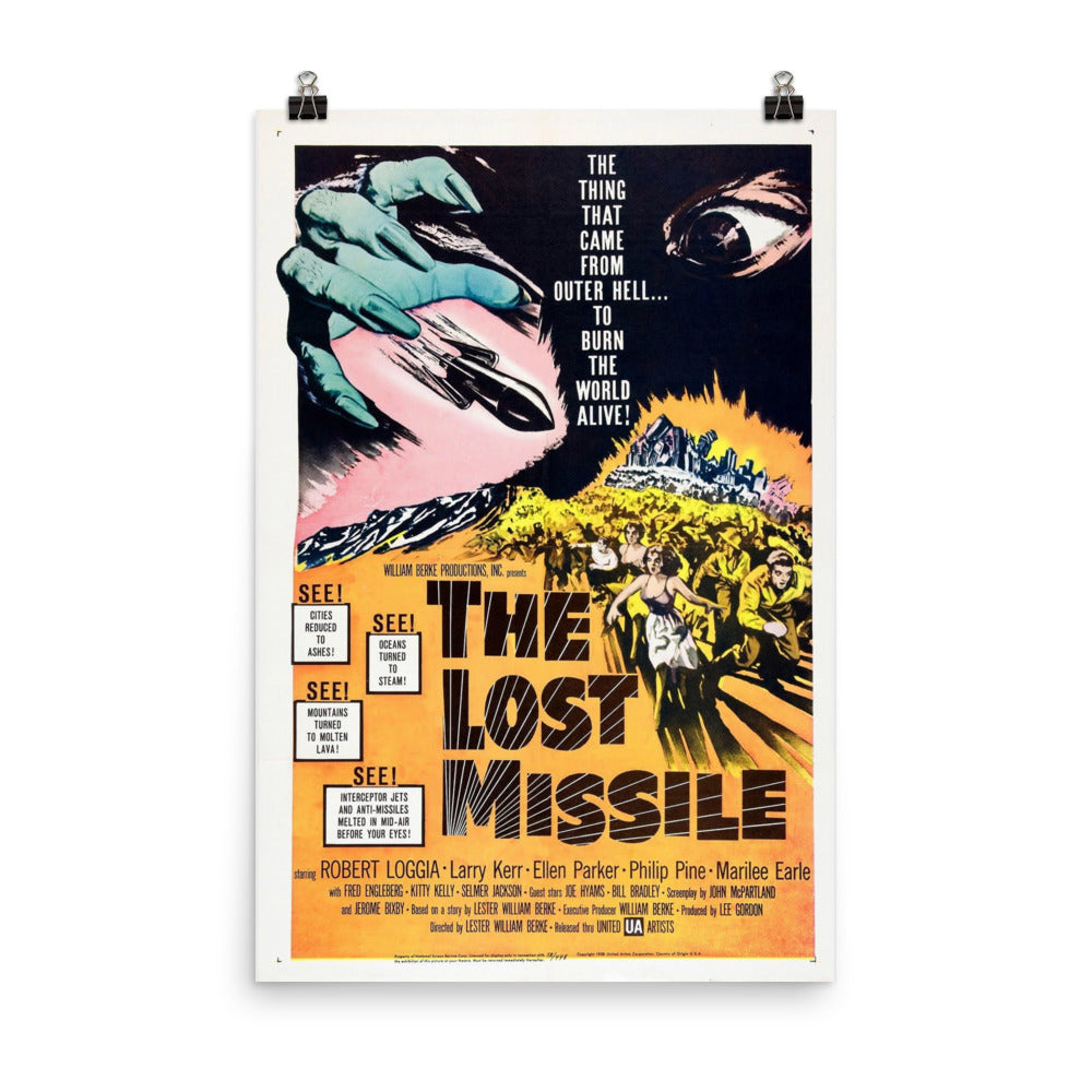 The Lost Missile (1958) Movie Poster, 12×18 inches