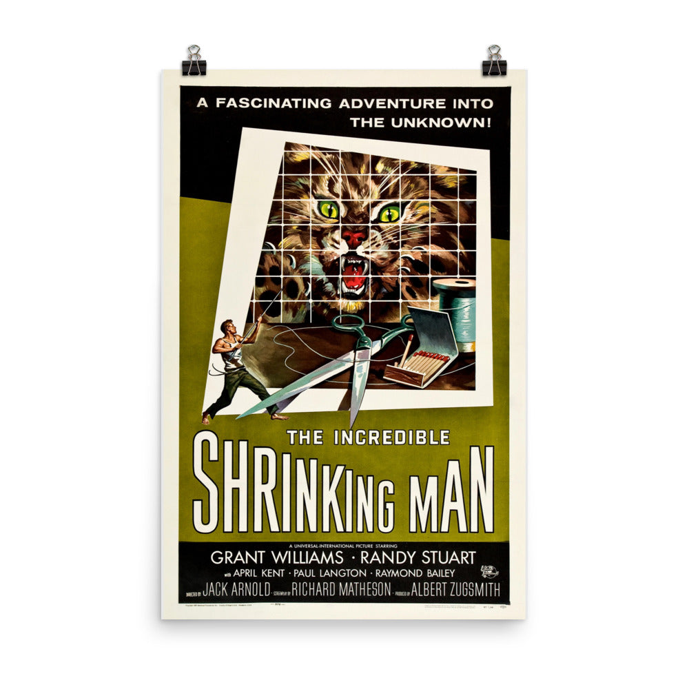 The Incredible Shrinking Man (1957) Movie Poster, 12×18 inches
