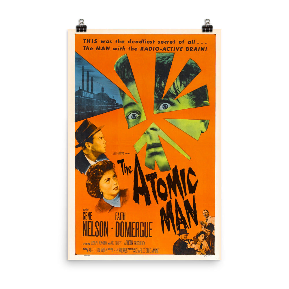 The Atomic Man (1955) Movie Poster, 12×18 inches