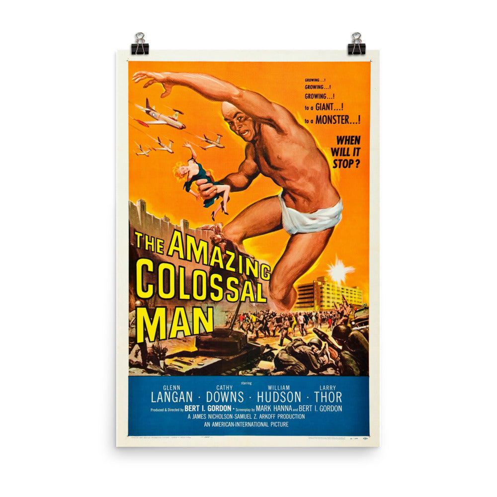 The Amazing Colossal Man (1957) Movie Poster, 12×18 inches
