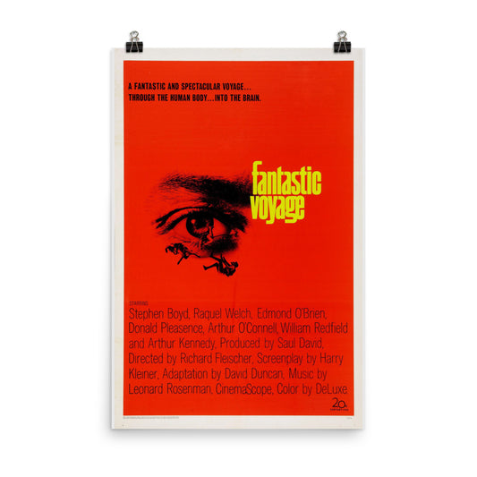 Fantastic Voyage (1966) Movie Poster, 12×18 inches