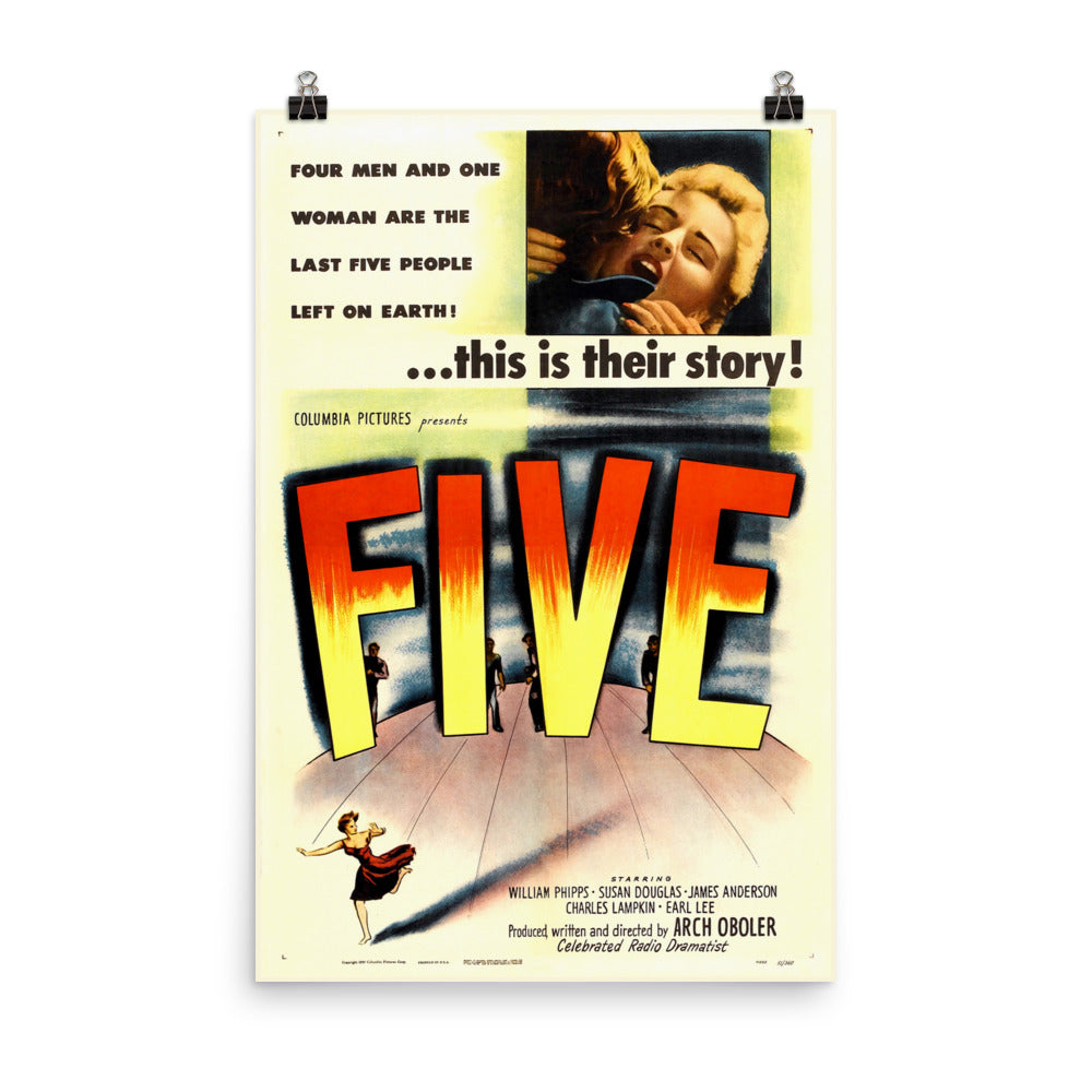 Five (1951) Movie Poster, 12×18 inches